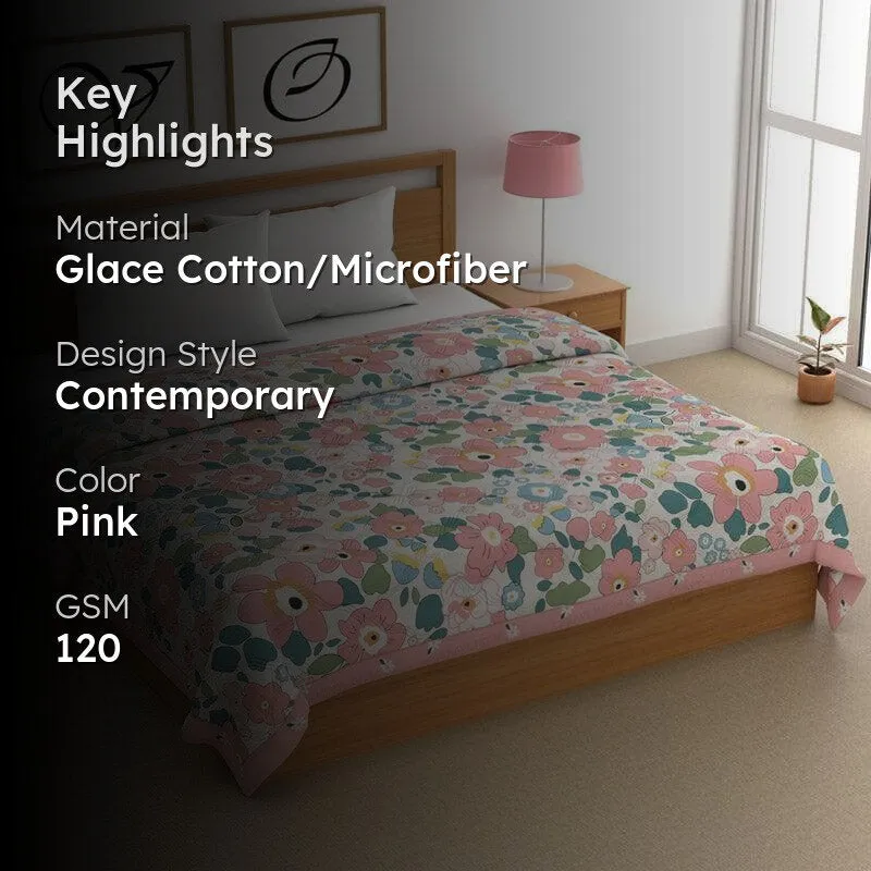 Doodled Blossoms Comforter - 120 GSM media 2