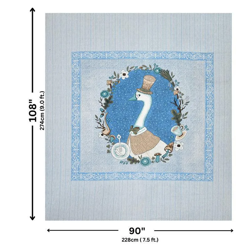 Panchatantra Pals Kids Cotton Bedsheet (Blue) - 140 TC media 6