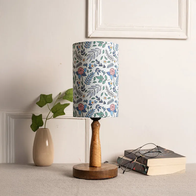 Whimsy Fleur Fabric Table Lamp - Multicolor media 2