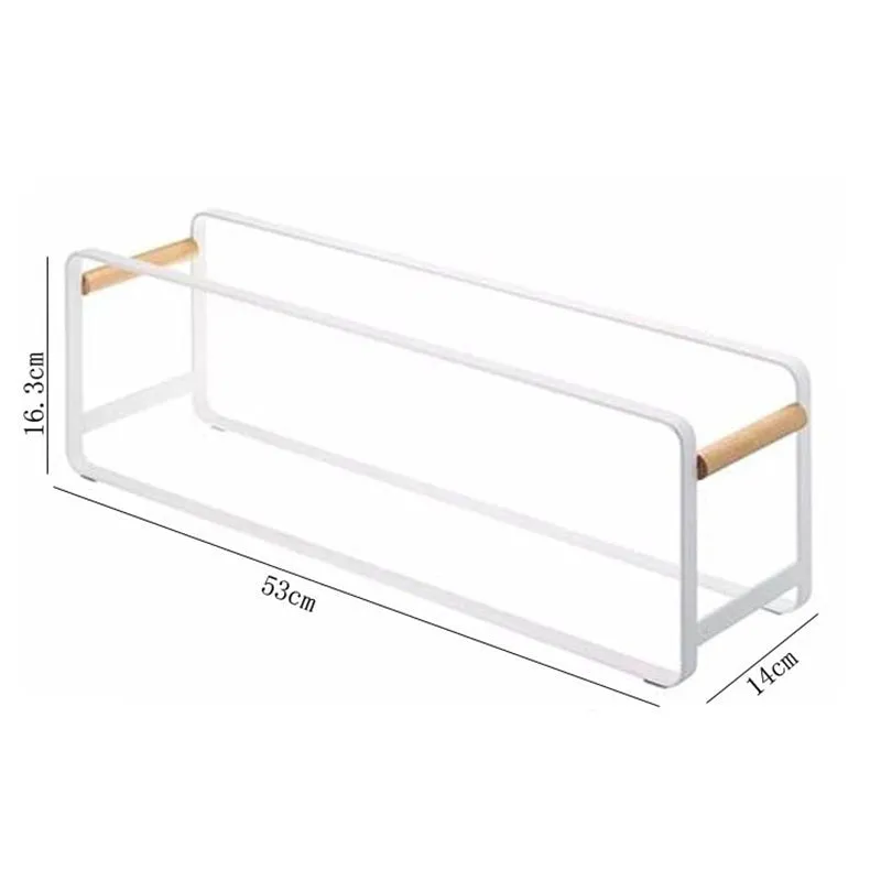 Chic Sole Carbon Steel & Wood Shoe Rack - White media 7