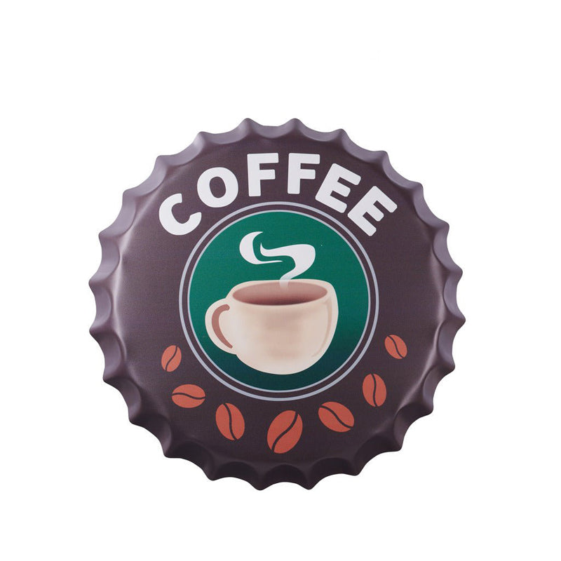 Coffee Bottle Cap Metal Wall Accent media 3