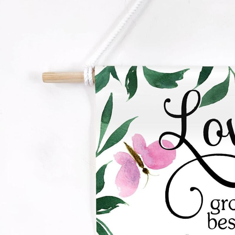 Love Roof Handpainted Canvas Wall Hanging image 4