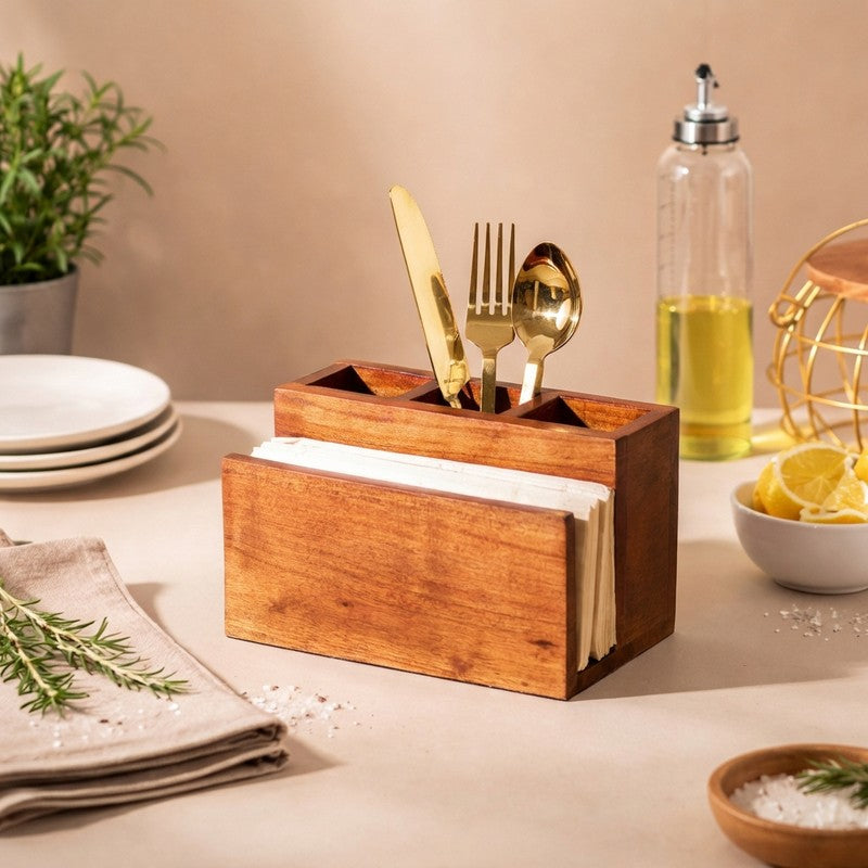 Wudo Wooden Cutlery Holder
