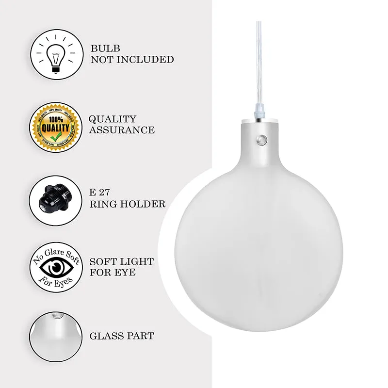 Idyll Glass Ceiling Lamp - White media 5