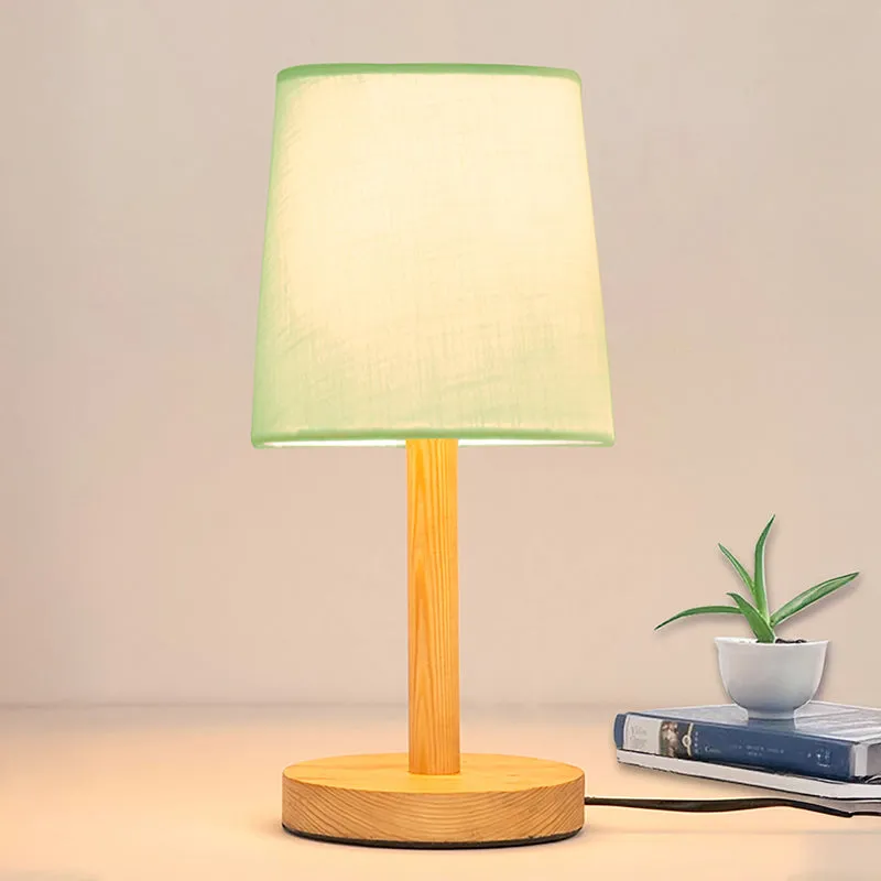 Serafine Fabric Table Lamp - Green,Brown media 3