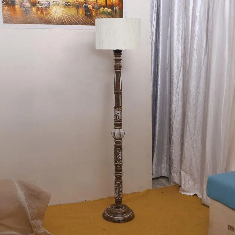 Colton Dona Floor Lamp - White media 1