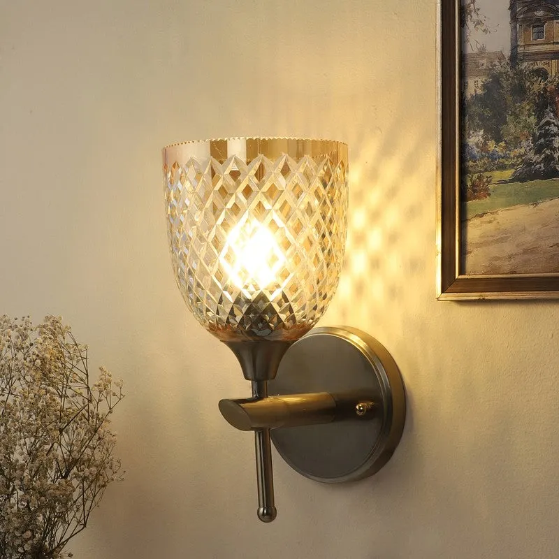 Anora Elegant Glass Wall Lamp media 1