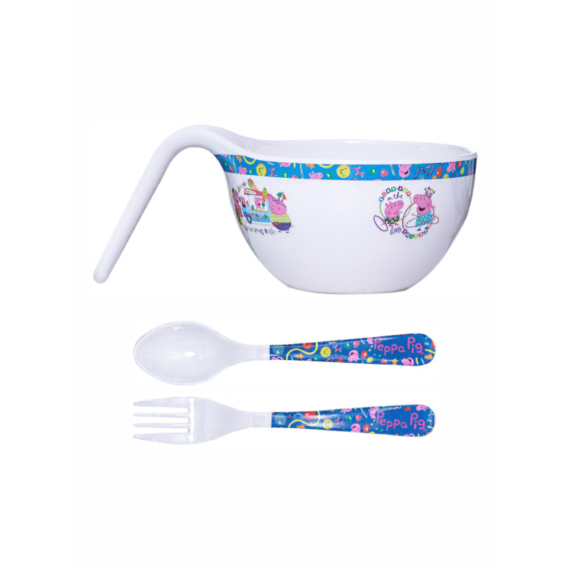 Servewell Peppa Piggy Kids Bowl With Spoons - 650 ML media 3