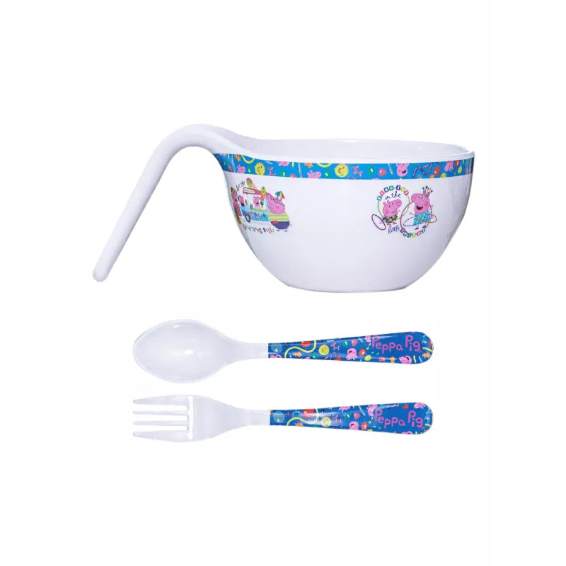 Servewell Peppa Piggy Kids Bowl With Spoons - 650 ML media 3