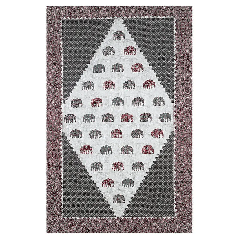 Anaahitha Ethnic Cotton Diwan Set (Black) - Eight Piece Set media 6