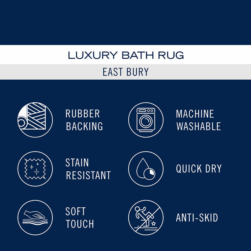 Nautica Cashmere Step Solid Anti-Skid Bath Mat - Brown media 6