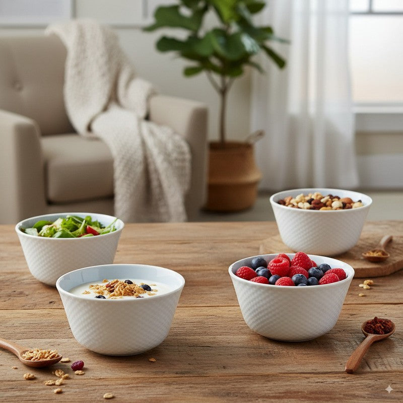 Nivra Snack Bowls (300 mL) - Set Of Four