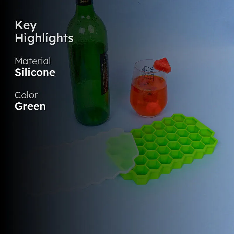 Grid Silicone 37-Cube Ice Mould - Green media 2