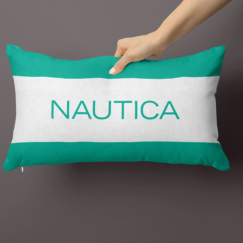 Nautica Parallel Dreams Microfiber Cushion Cover - 12 x 18 Inches