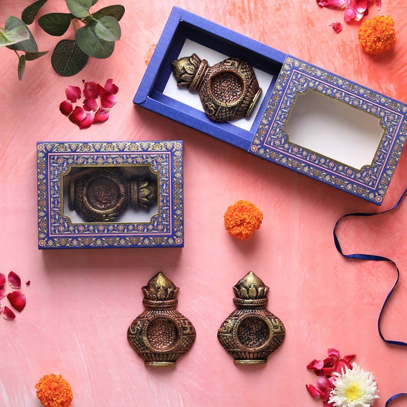 Kalash Tea Light Holder - Set Of Four media 5