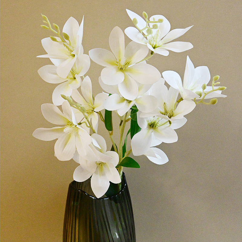 Violaire Artificial Flower Stick - White media 5