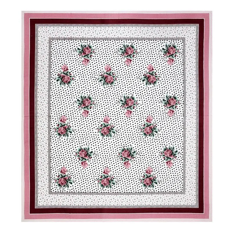 Livia Floral Cotton Bedsheet (Pink) - 180 TC media 5