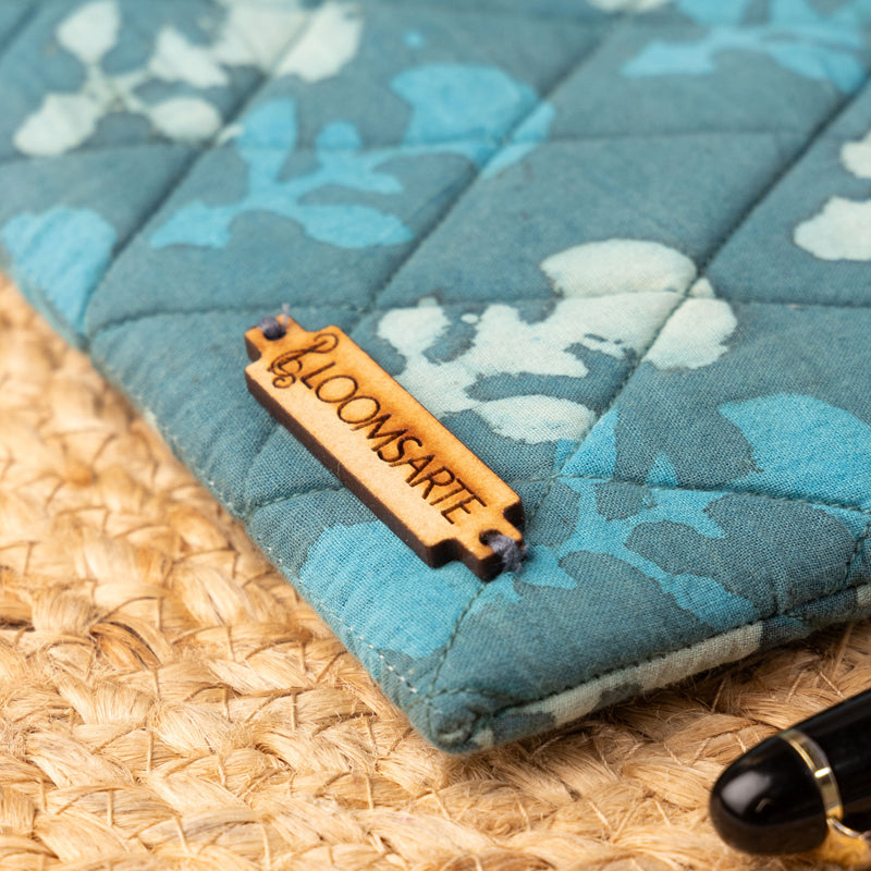 Dabu Blues Fabric Travel Pouch media 4