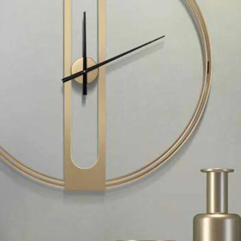 Aureate Hour Metal Analog Wall clock media 3