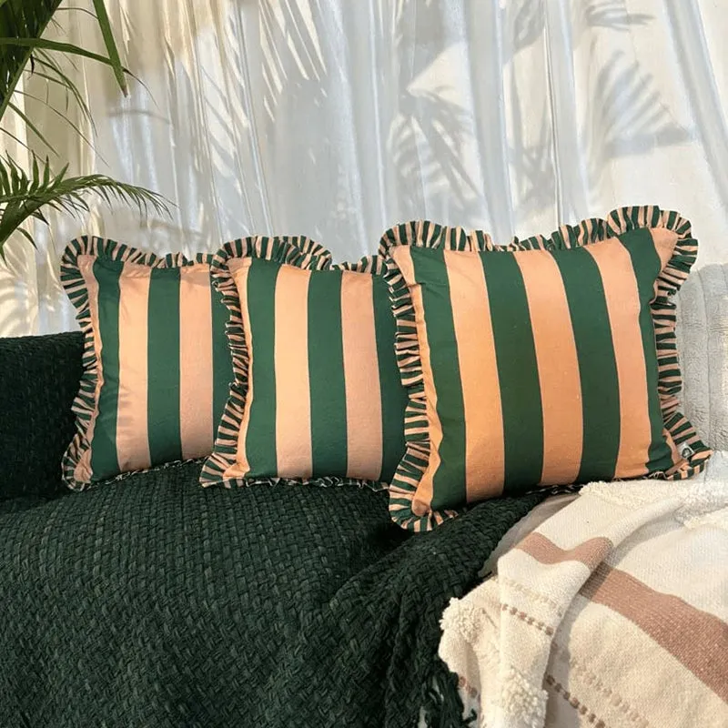 Stripe II Cushion Cover (Green) - Set Of Four media 1