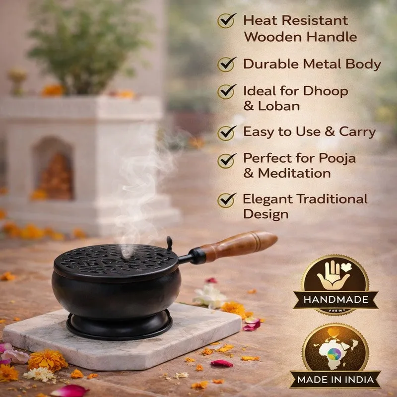 Sattva Smoke Incense Holder - Black media 5