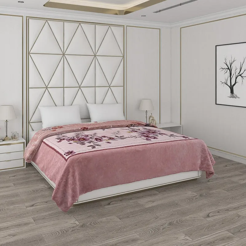 Monte Carlo Serene Land Reversible Blanket (Peach) - 850 GSM media 1
