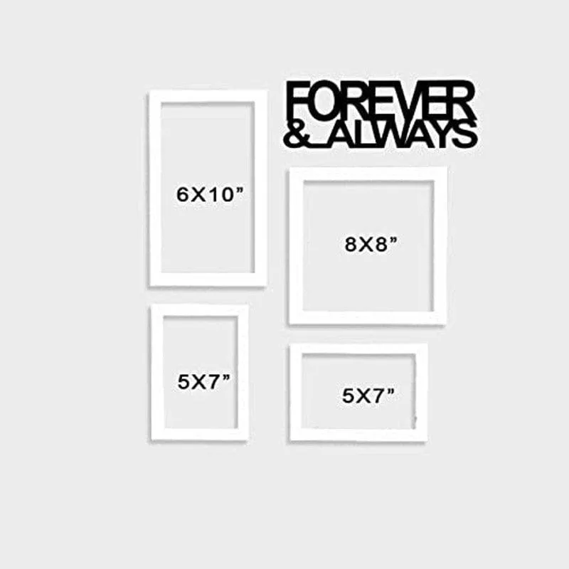 Forever & Always Capture Photo Frame - Set Of Five media 4