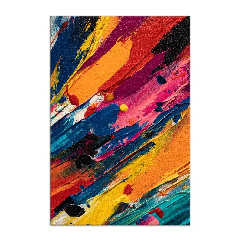Color Grid Fusion Canvas Wall Art media 3