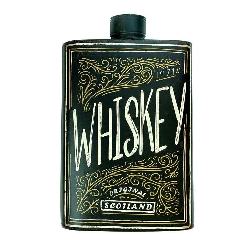 Whiskey Flask Metal Wall Accent media 4