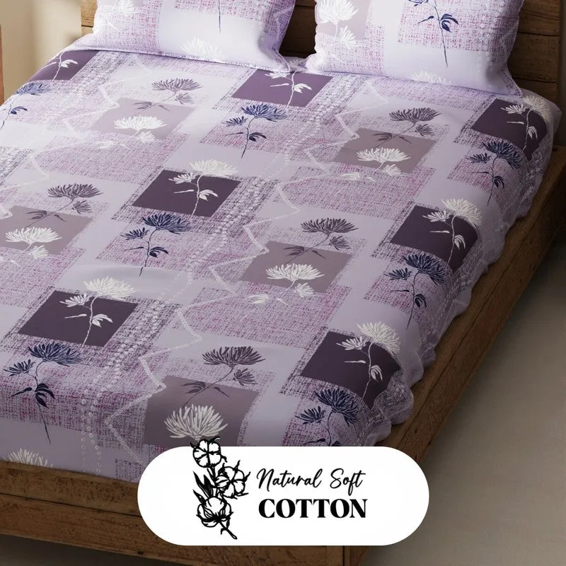 Geynar Bedsheet (Lilac) - 115 GSM media 5