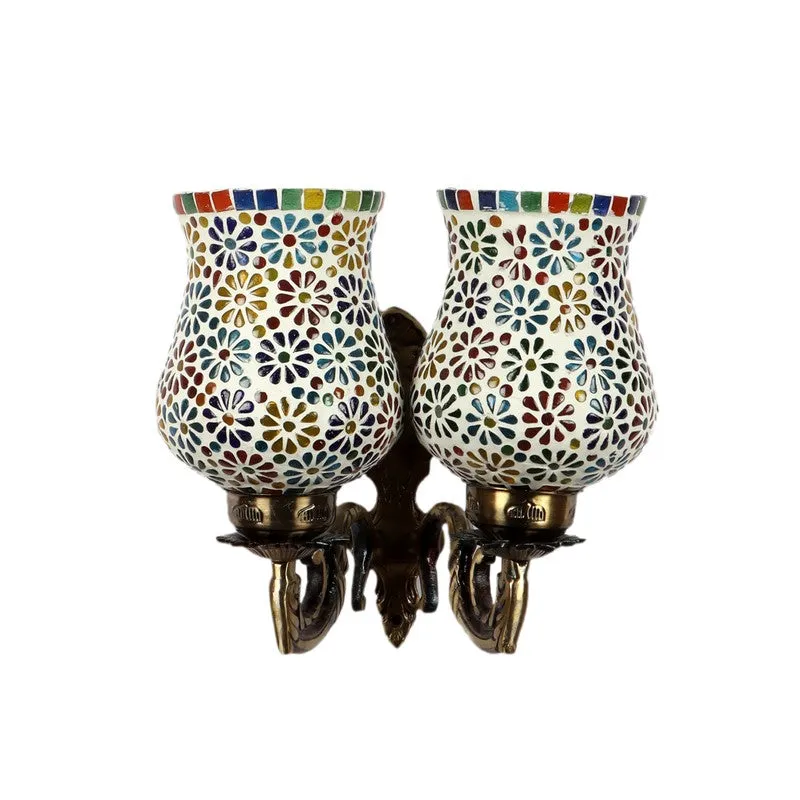 Floral Glow Iron Wall Lamp media 3