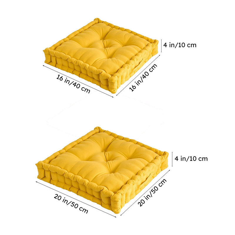 Marlon Floor Cushion (Yellow) - Set Of Four media 12