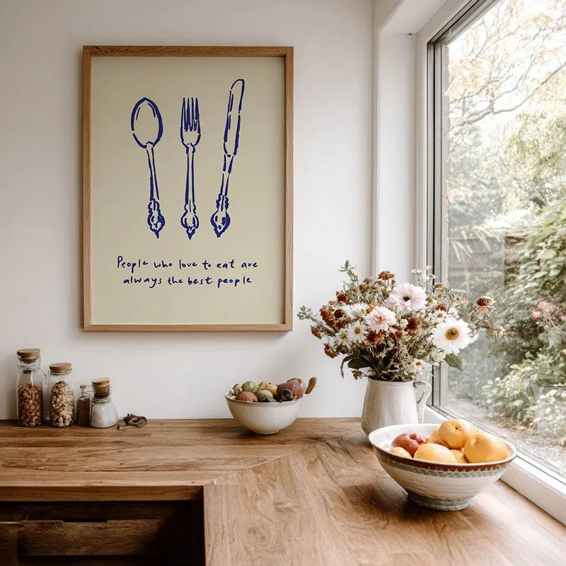 MonoCutlery Archival Canvas Wall Art - Brown media 8