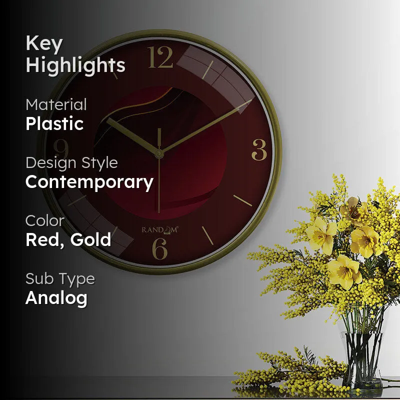 Tempus Crimsa Wall Clock media 2