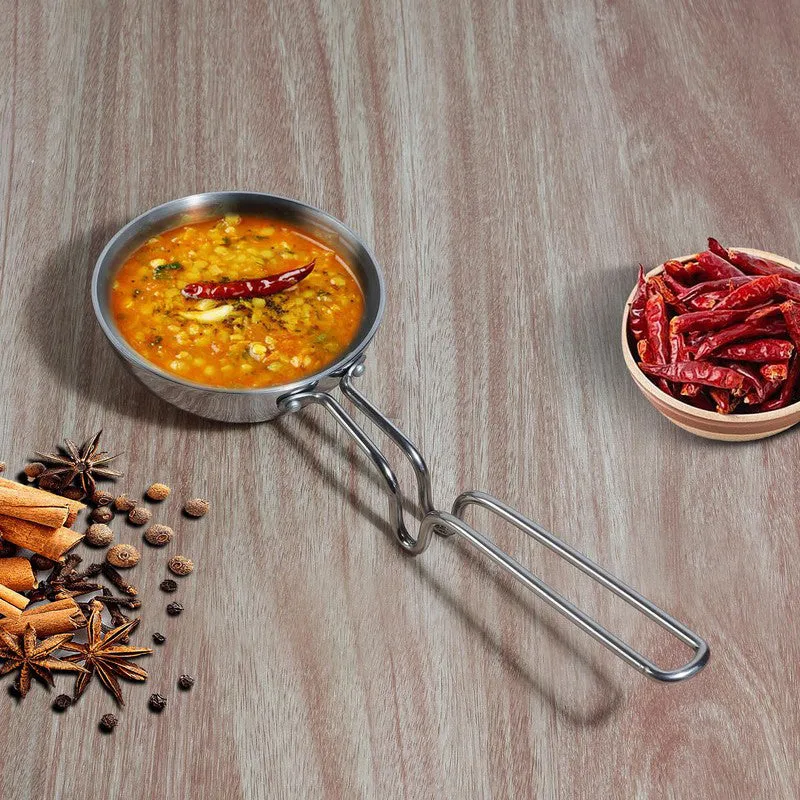 Vinod Zyora Stainless Steel Tadka Pan - 400 ML media 1