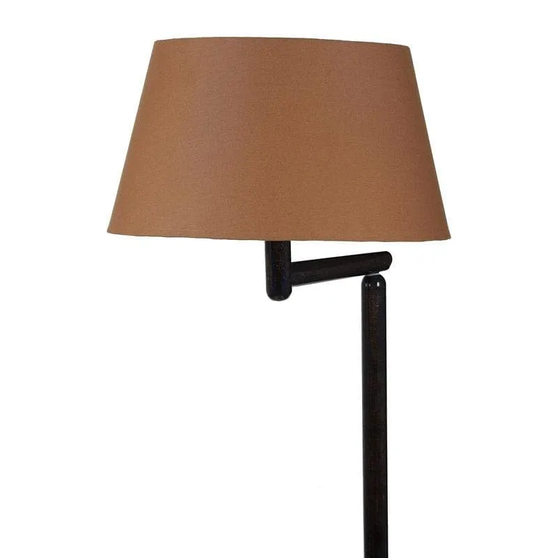 Eartha Enya Floor Lamp With Shelf - Brown media 4