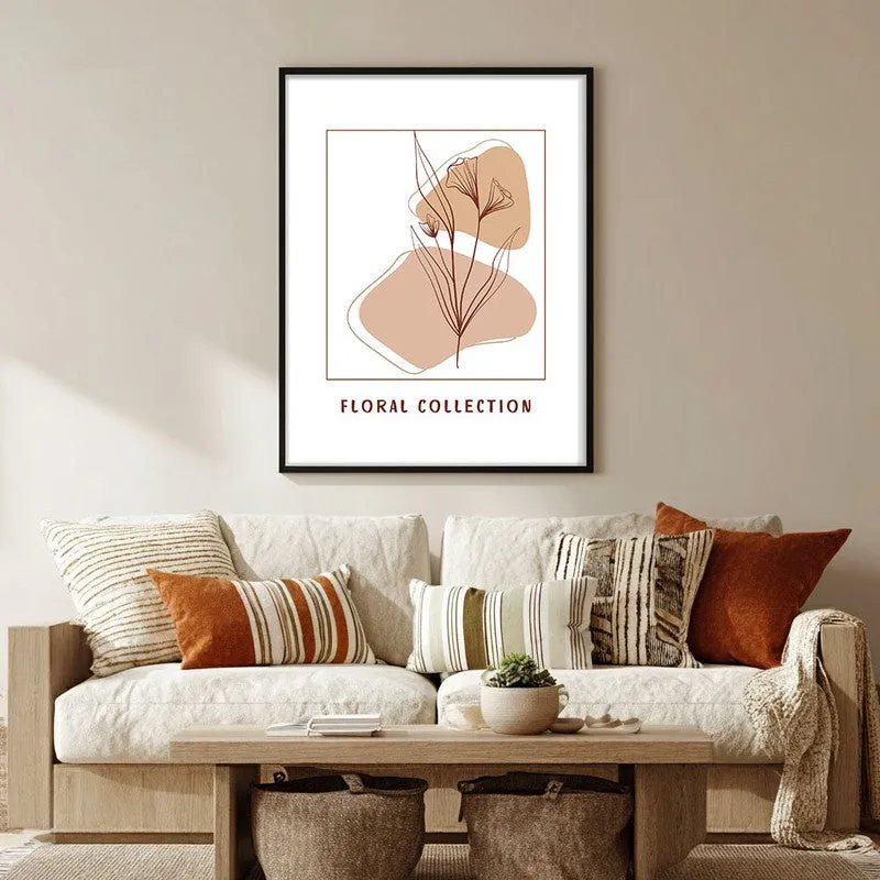 Soft Petals Canvas Wall Painting With Black Frame media 5