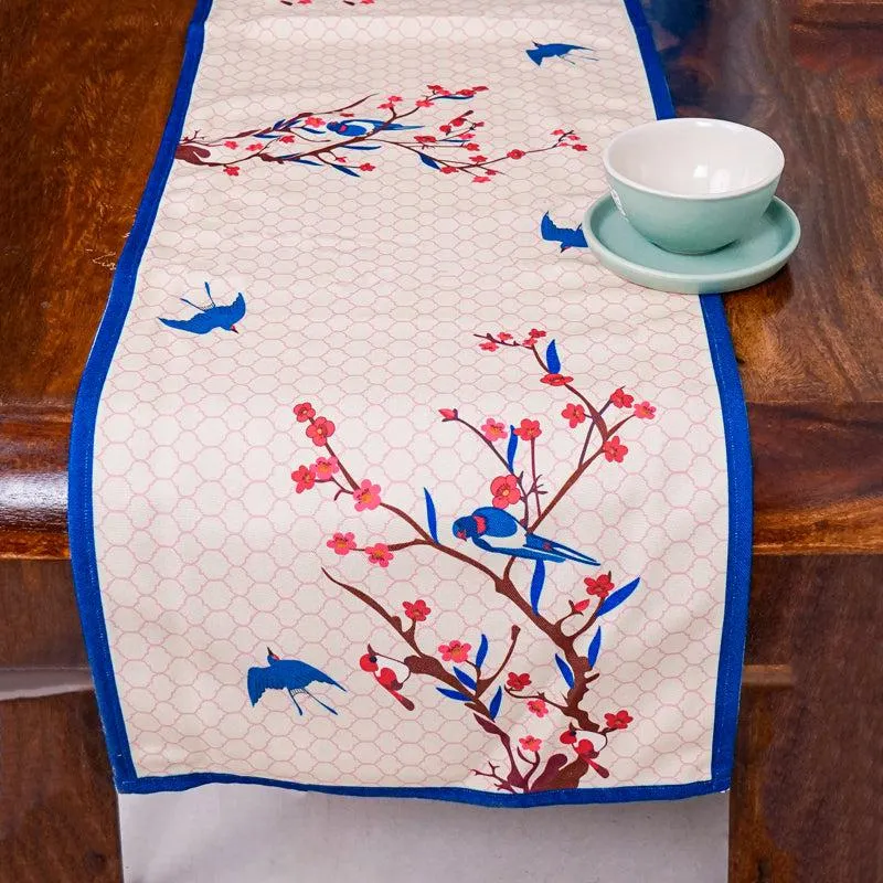 Spring Wonder Poly Canvas Table Runner media 1