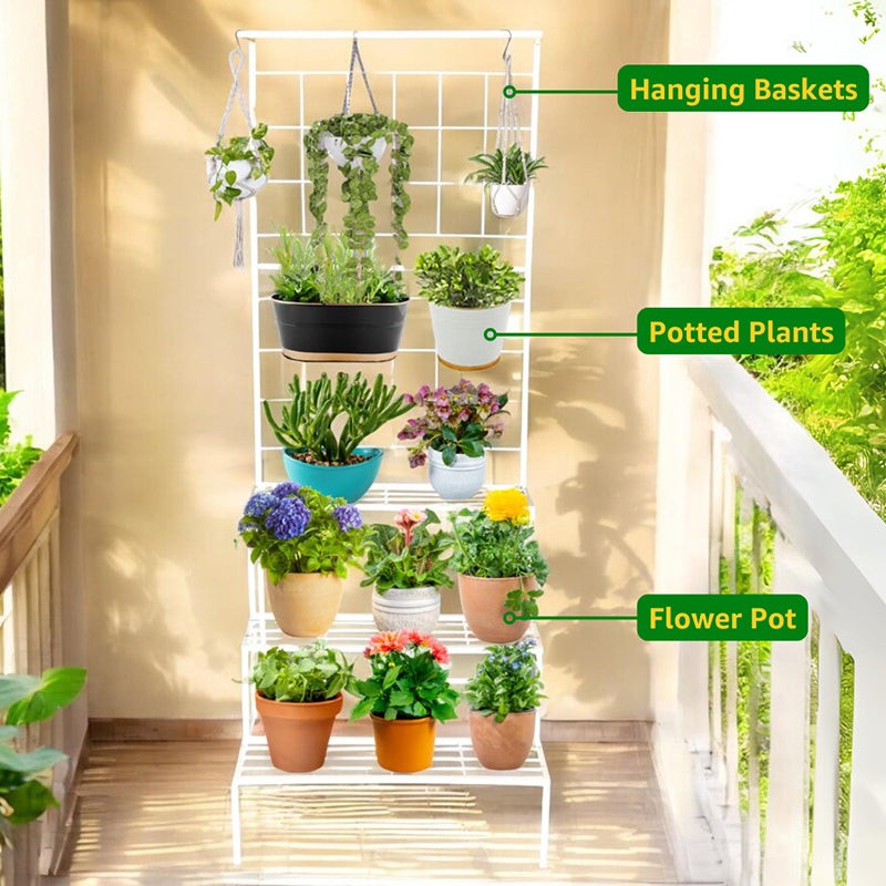 Vetro Planter Stand - White media 5