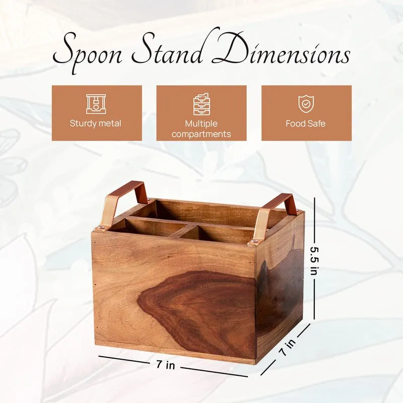 Countria Wooden Cutlery Holder media 6