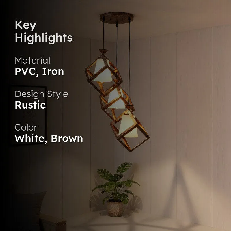Flora Glow PVC Ceiling Lamp - White media 2