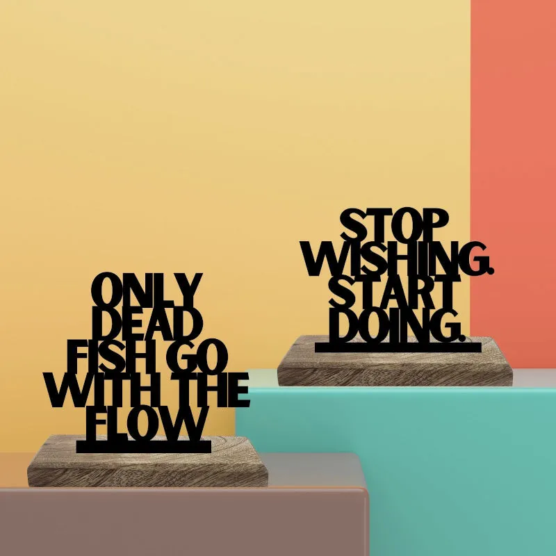 Do Don't Flow Typography Showpiece - Set Of Two media 3