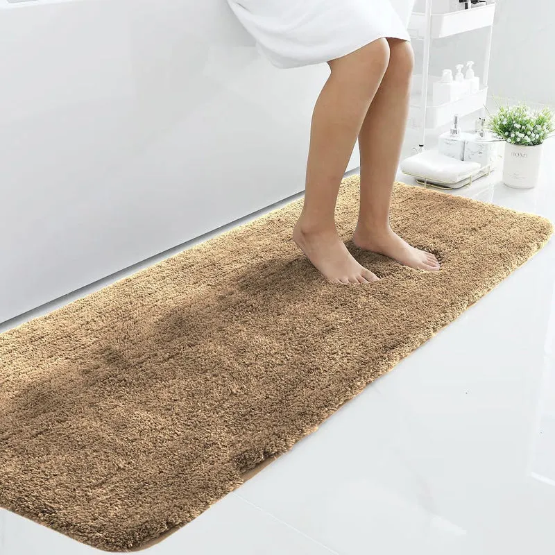 Vegas Luxe Micro Fiber Runner Rug - Gold media 1