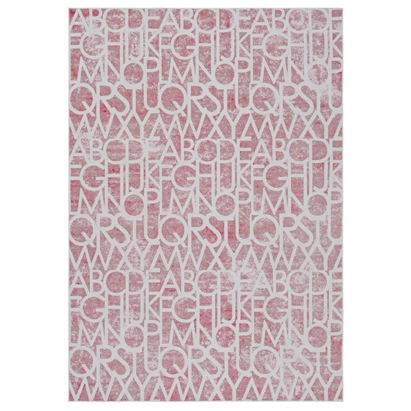 Alphabet Troop Carpet - Pink media 1