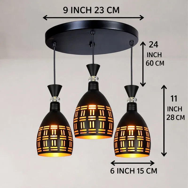 Lattice Light Metal Cluster Ceiling Lamp media 9