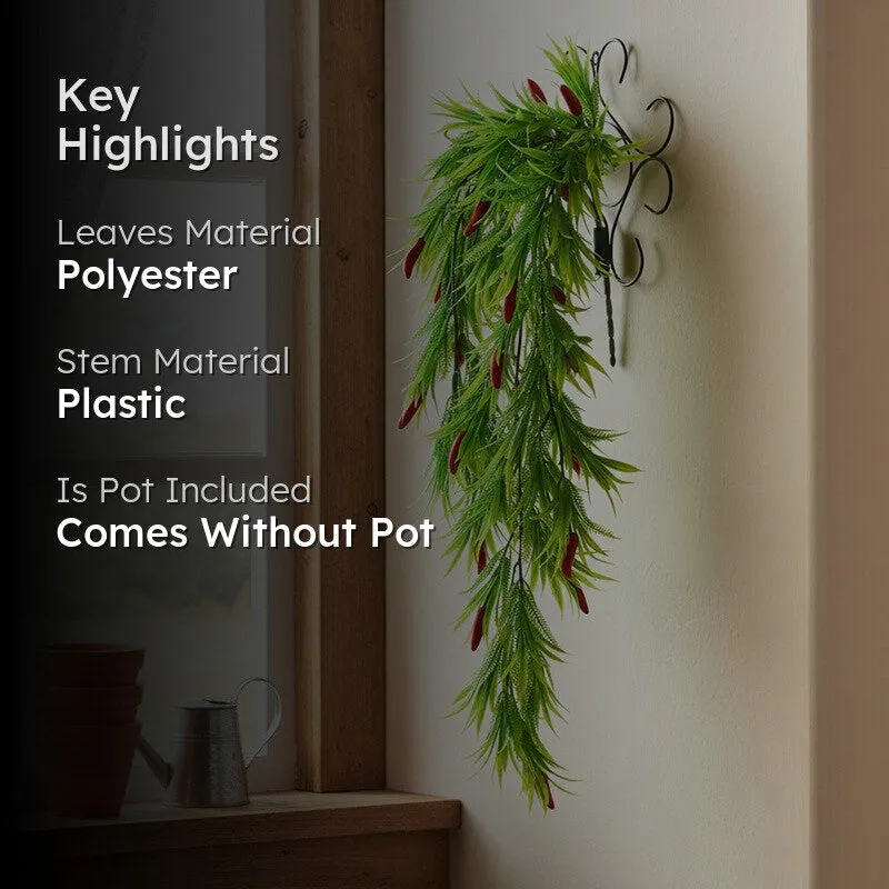 Typora Artificial Plant With Metal Wall Stand - 2.3 Feet media 2