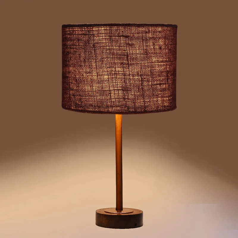 Sienna I Rodin Wooden Table Lamp - Brown,Copper media 6