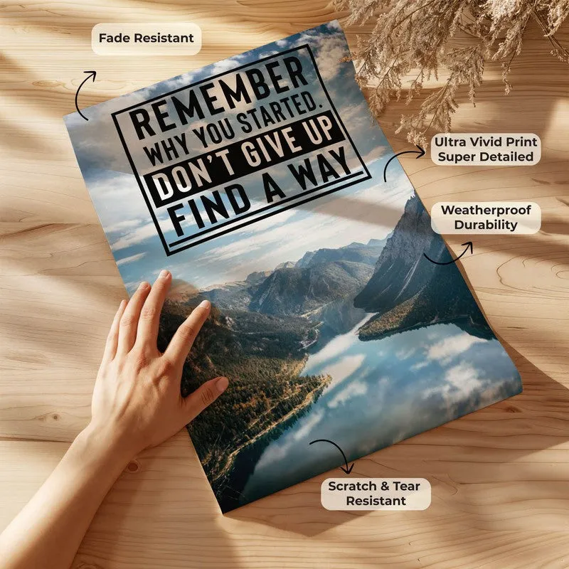 Mountain Motivation Wall Poster media 8