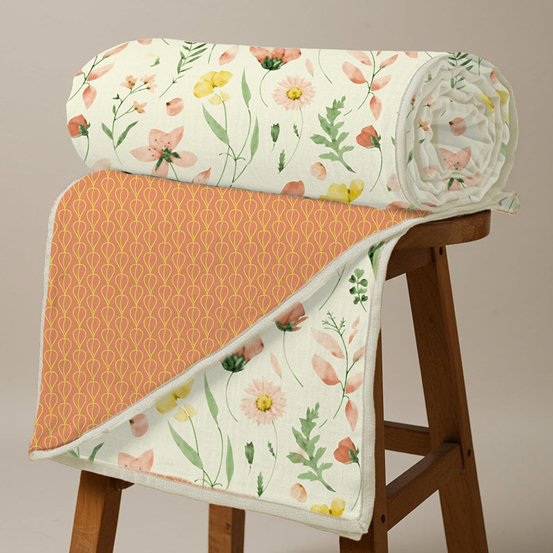 Urban Space Meadows Buttercream Reversible Dohar media 3