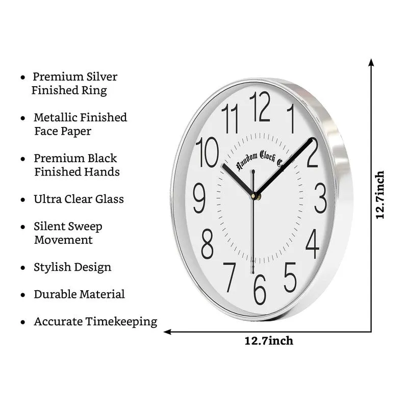Evertick Premium Silent Sweep Wall Clock - Grey media 8